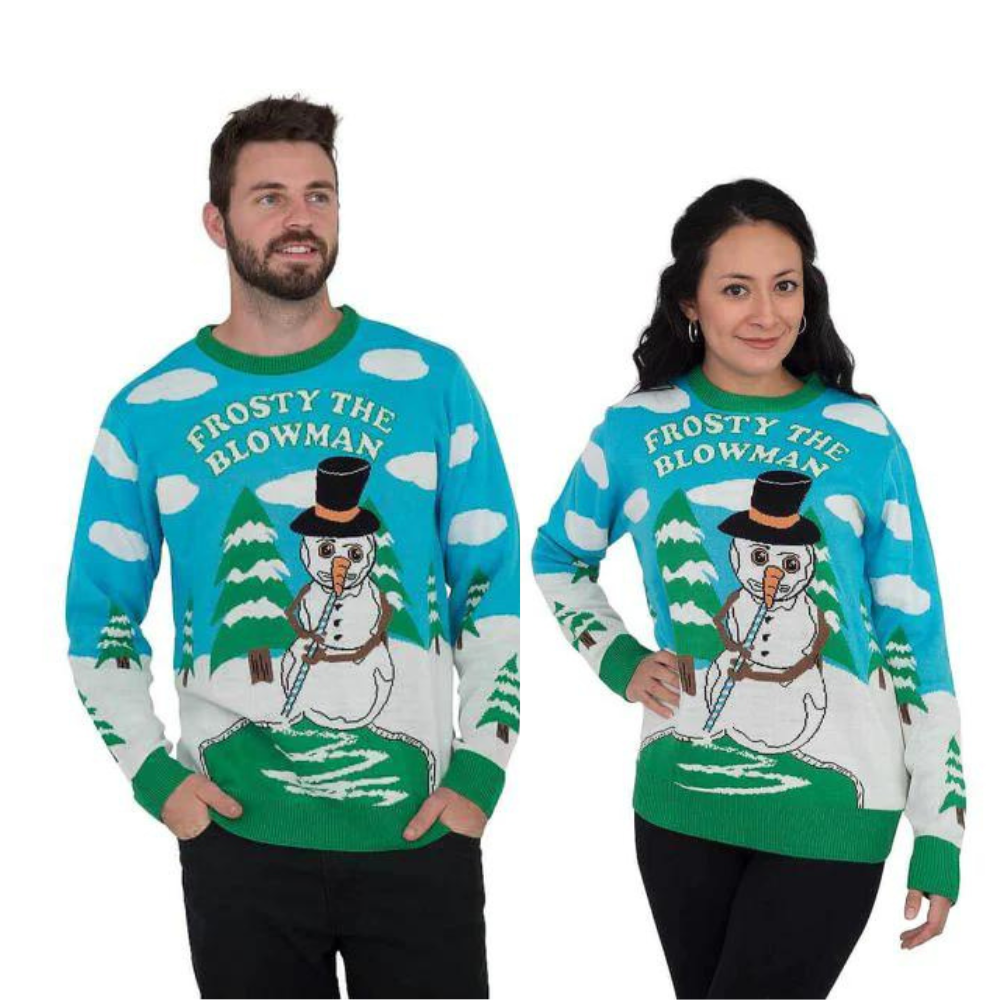 Couple - Frosty The Blowman Snowman  Sweater - NovaSmartLinks