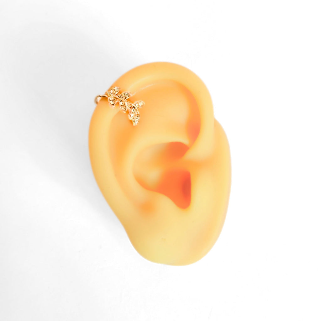 Gold Leaf Ear Cuff - NovaSmartLinks