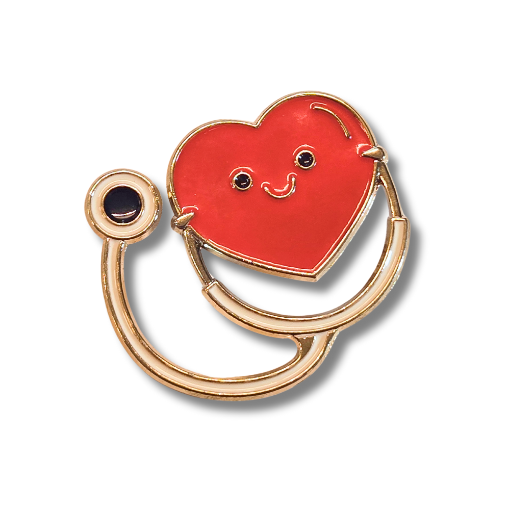 Heart Shaped Stethoscope | Collectible Pin - NovaSmartLinks