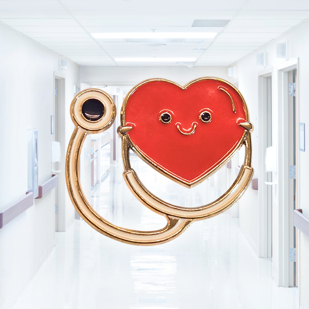 Heart Shaped Stethoscope | Collectible Pin - NovaSmartLinks