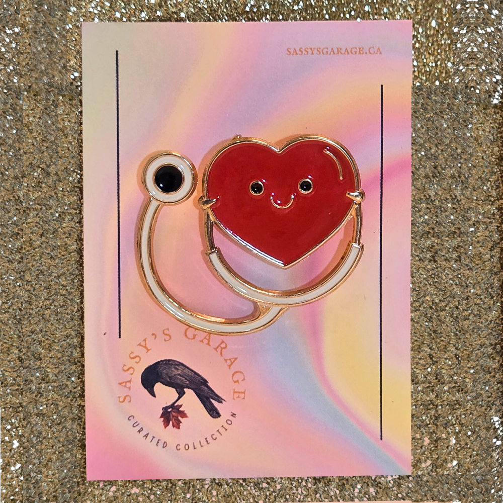 Heart Shaped Stethoscope | Collectible Pin - NovaSmartLinks