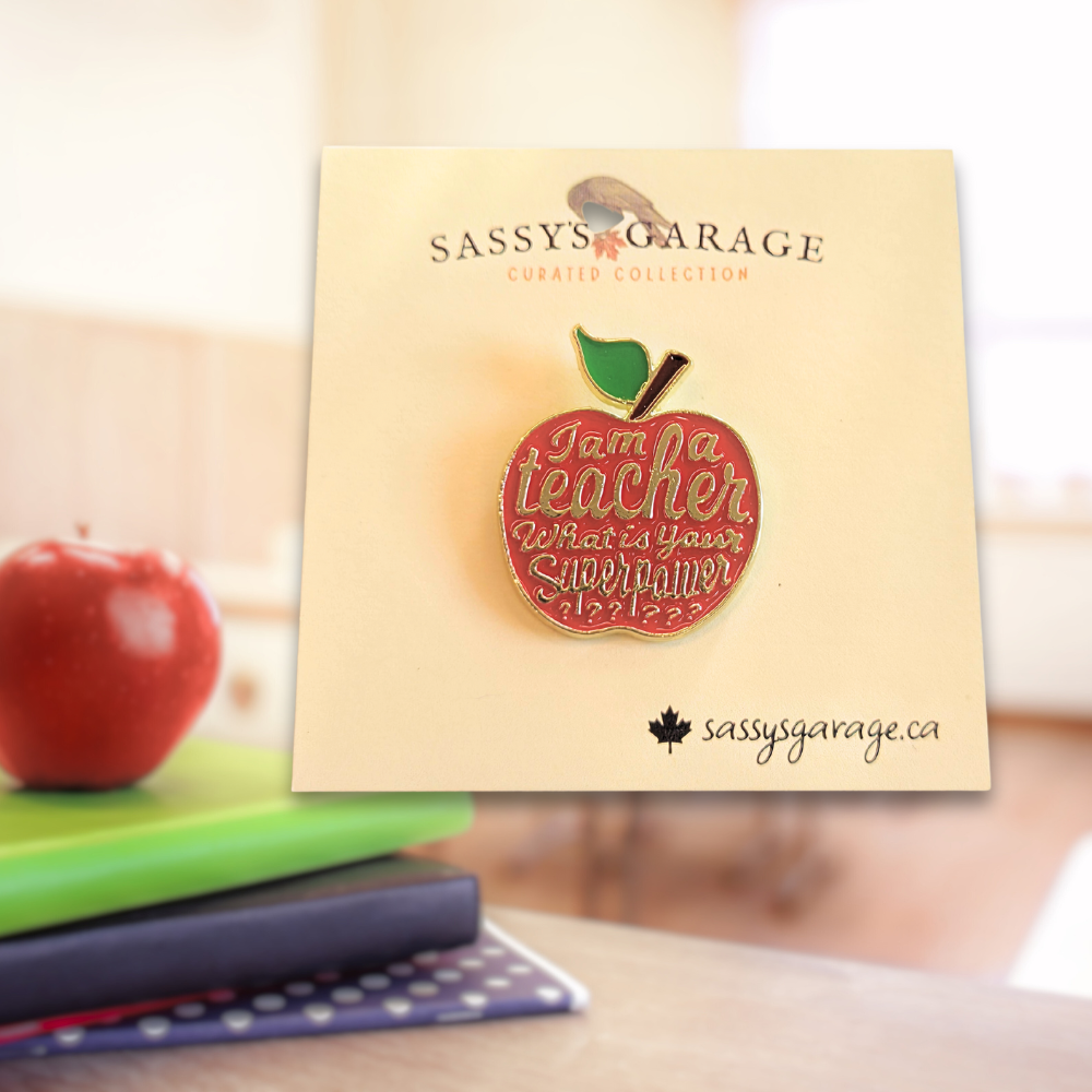 I'm a Teacher, What's Your Superpower? | Collectible Pin - NovaSmartLinks