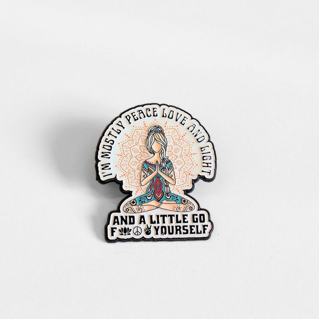 I'm Mostly Peace, Love, and Light | Collectible Pin - NovaSmartLinks