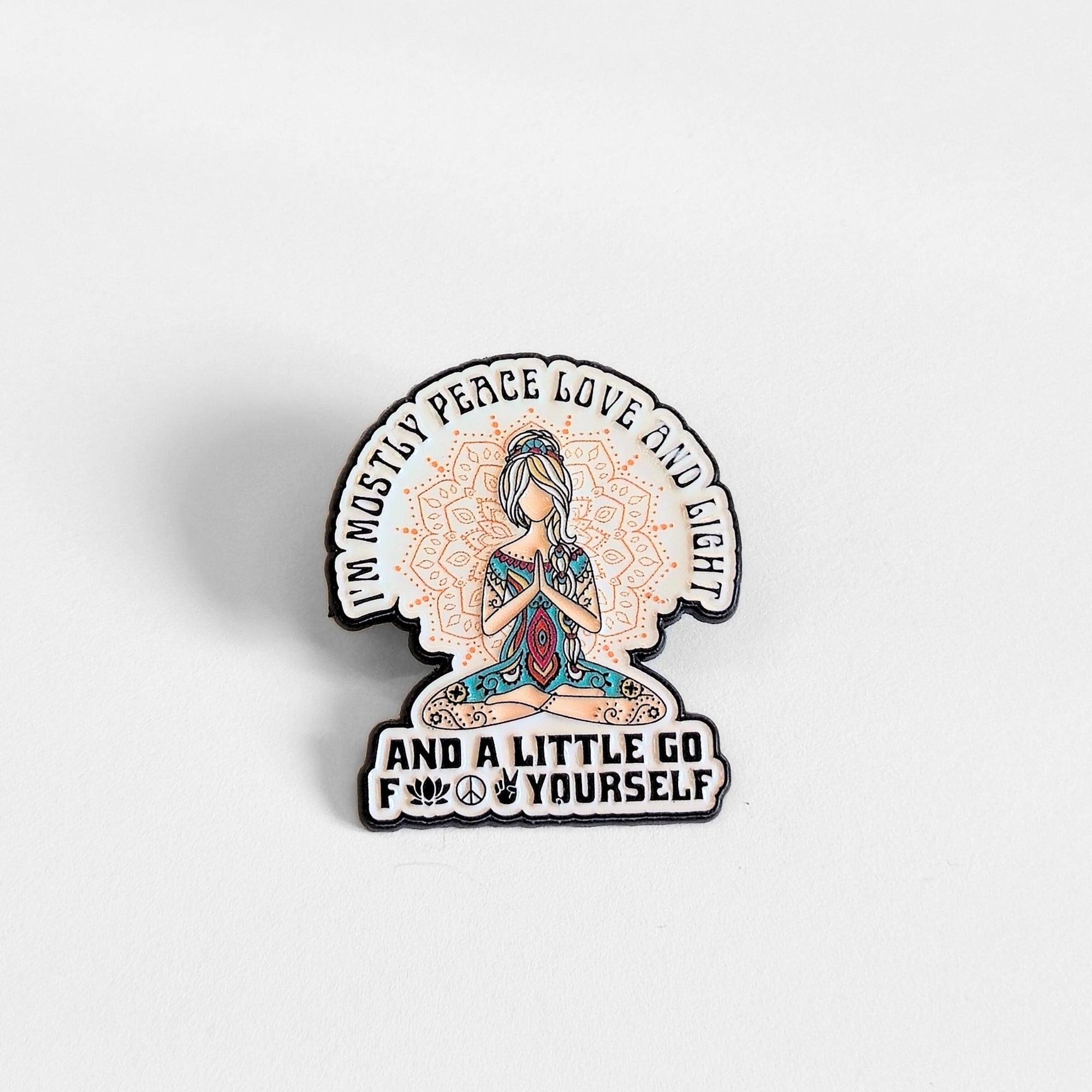I'm Mostly Peace, Love, and Light | Collectible Pin - NovaSmartLinks