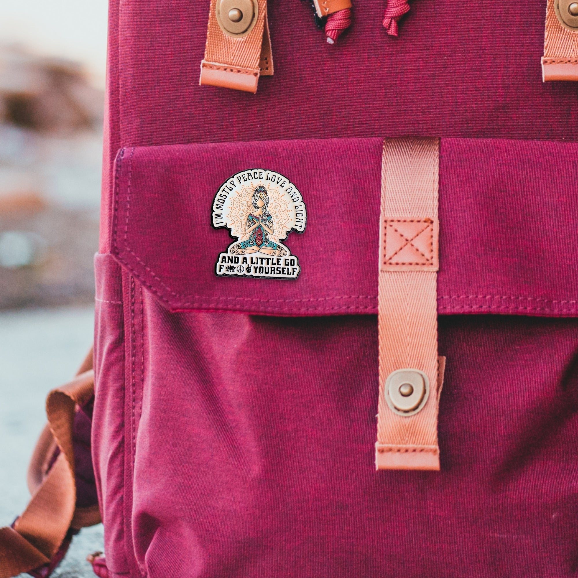 I'm Mostly Peace, Love, and Light | Collectible Pin - NovaSmartLinks