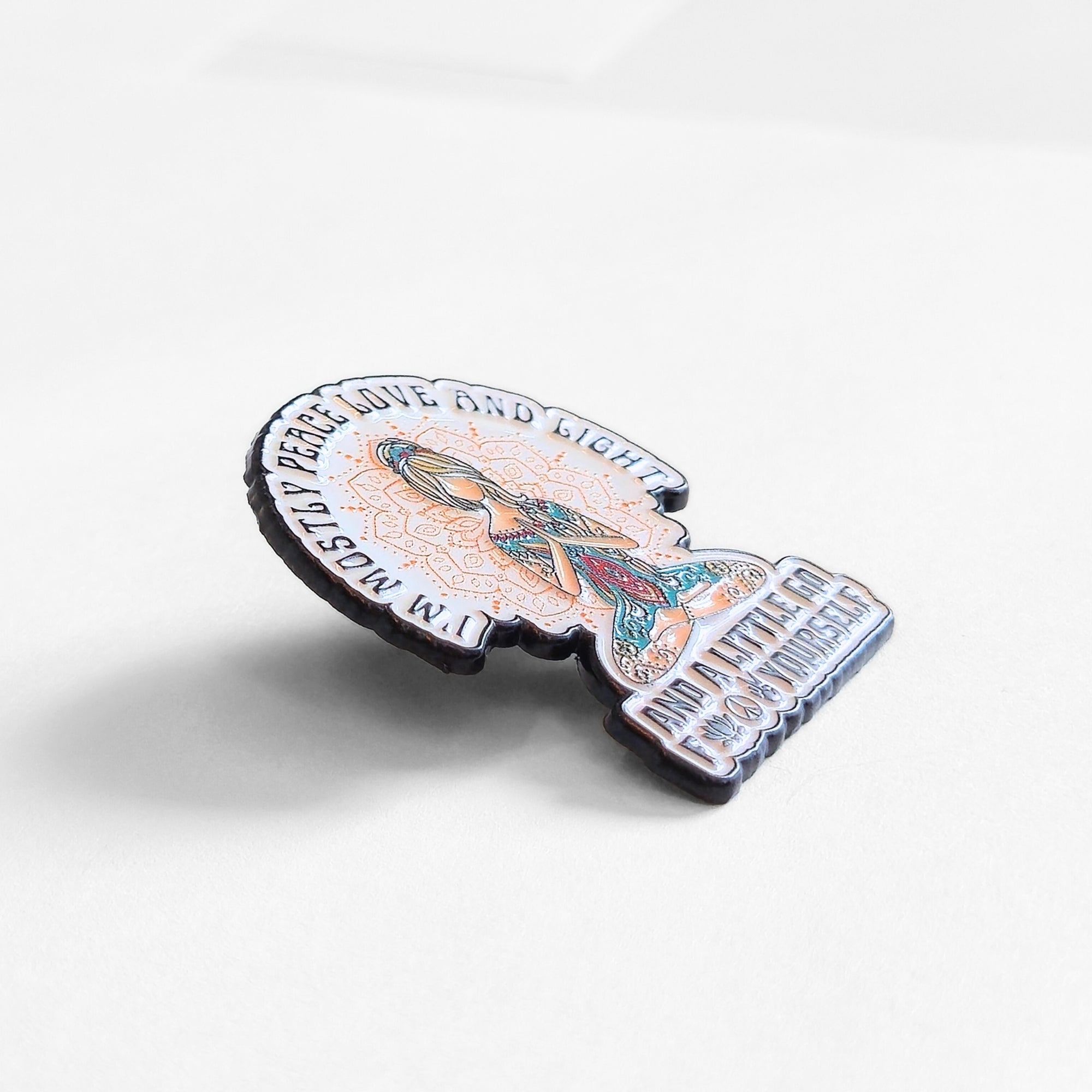 I'm Mostly Peace, Love, and Light | Collectible Pin - NovaSmartLinks