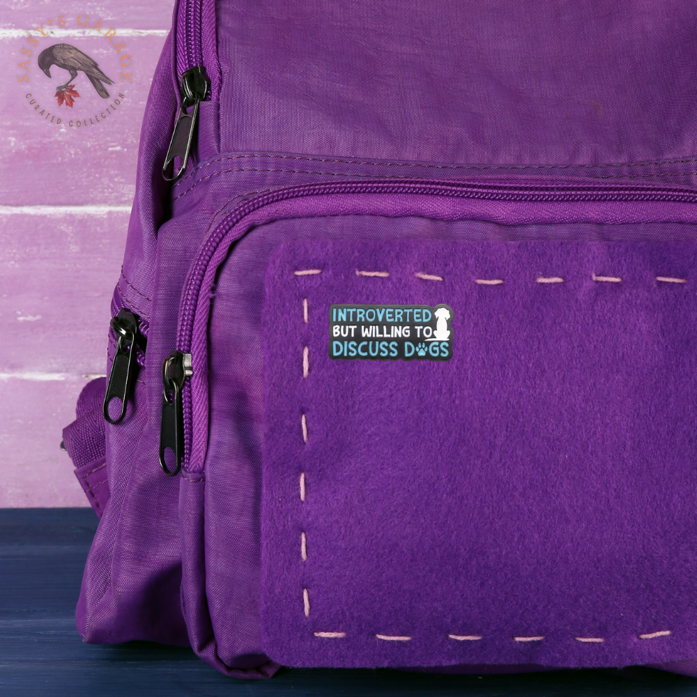 Introverted But Willing to Discuss Dogs | Collectible Pin - NovaSmartLinks