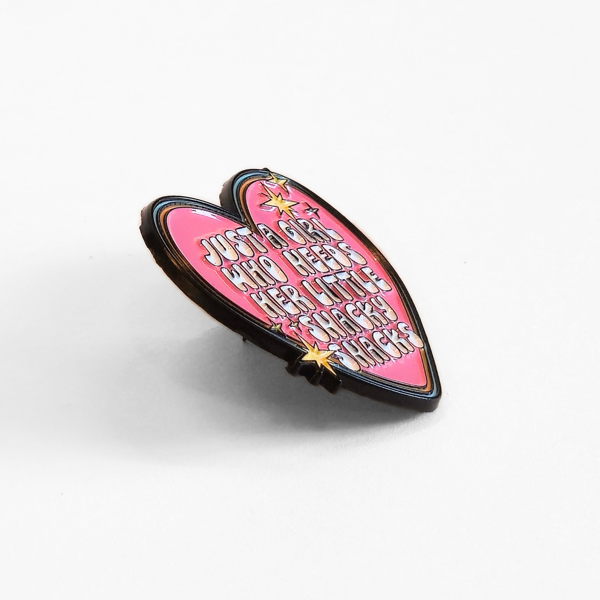 Just a Girl Who Needs Her Little Snacky Snacks | Collectible Pin - NovaSmartLinks