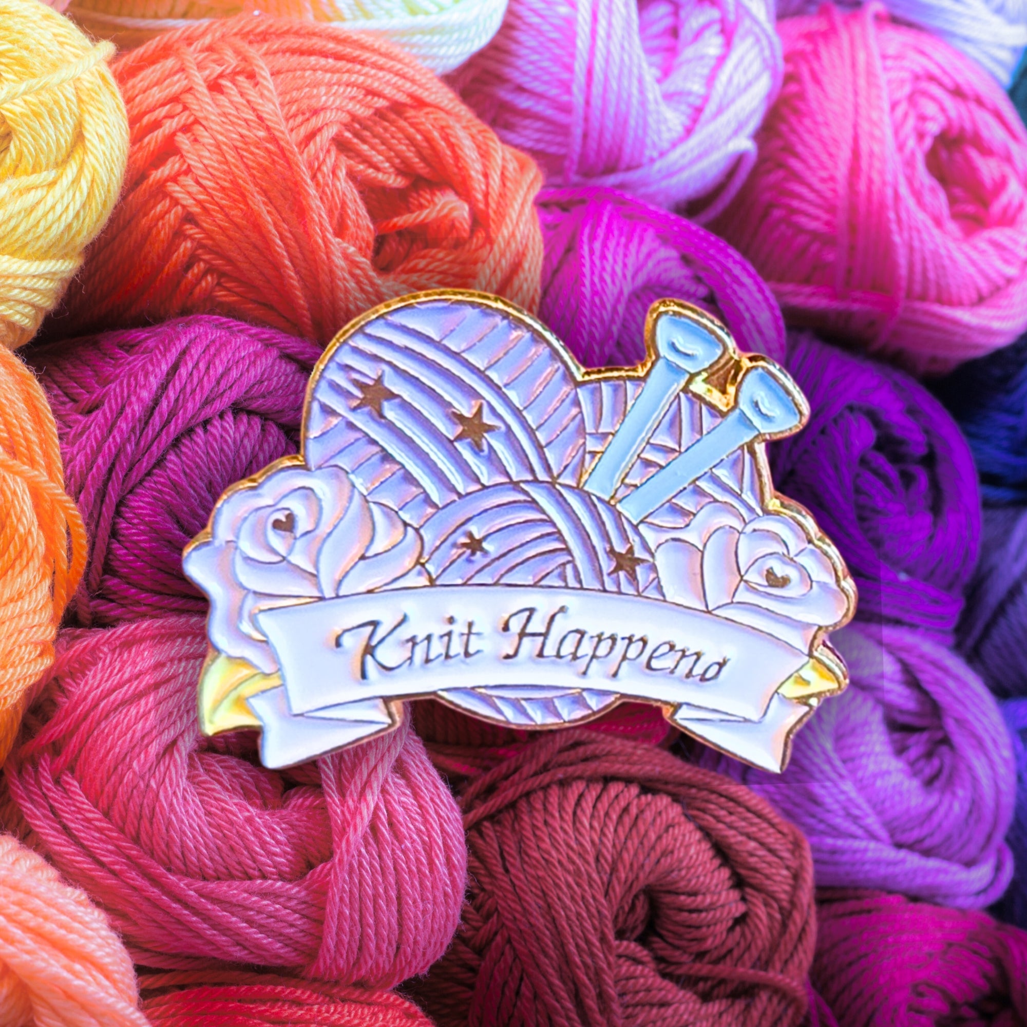 Knit Happens | Collectible Pin - NovaSmartLinks