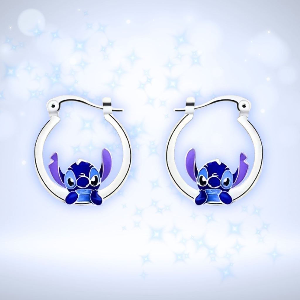 Lilo & Stitch | Silver Stitch Earrings - NovaSmartLinks
