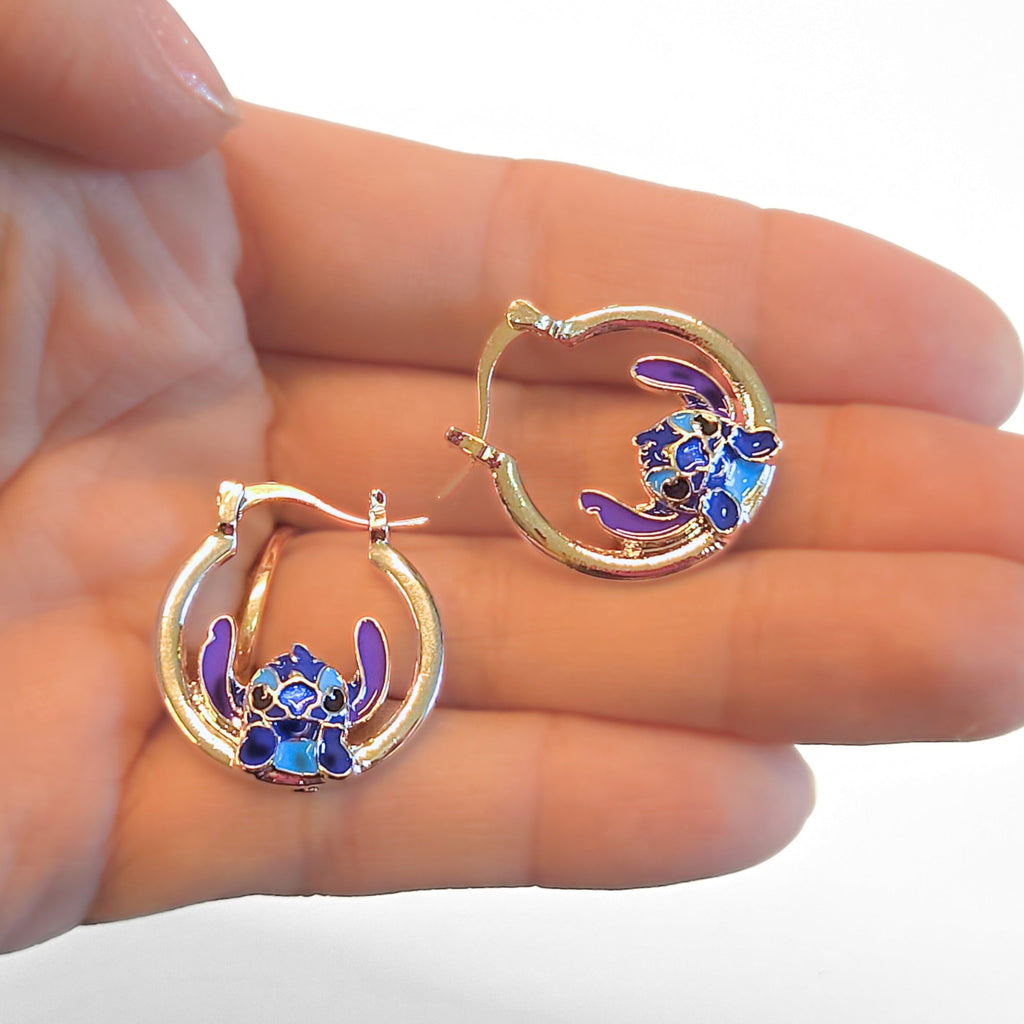 Lilo & Stitch | Silver Stitch Earrings - NovaSmartLinks