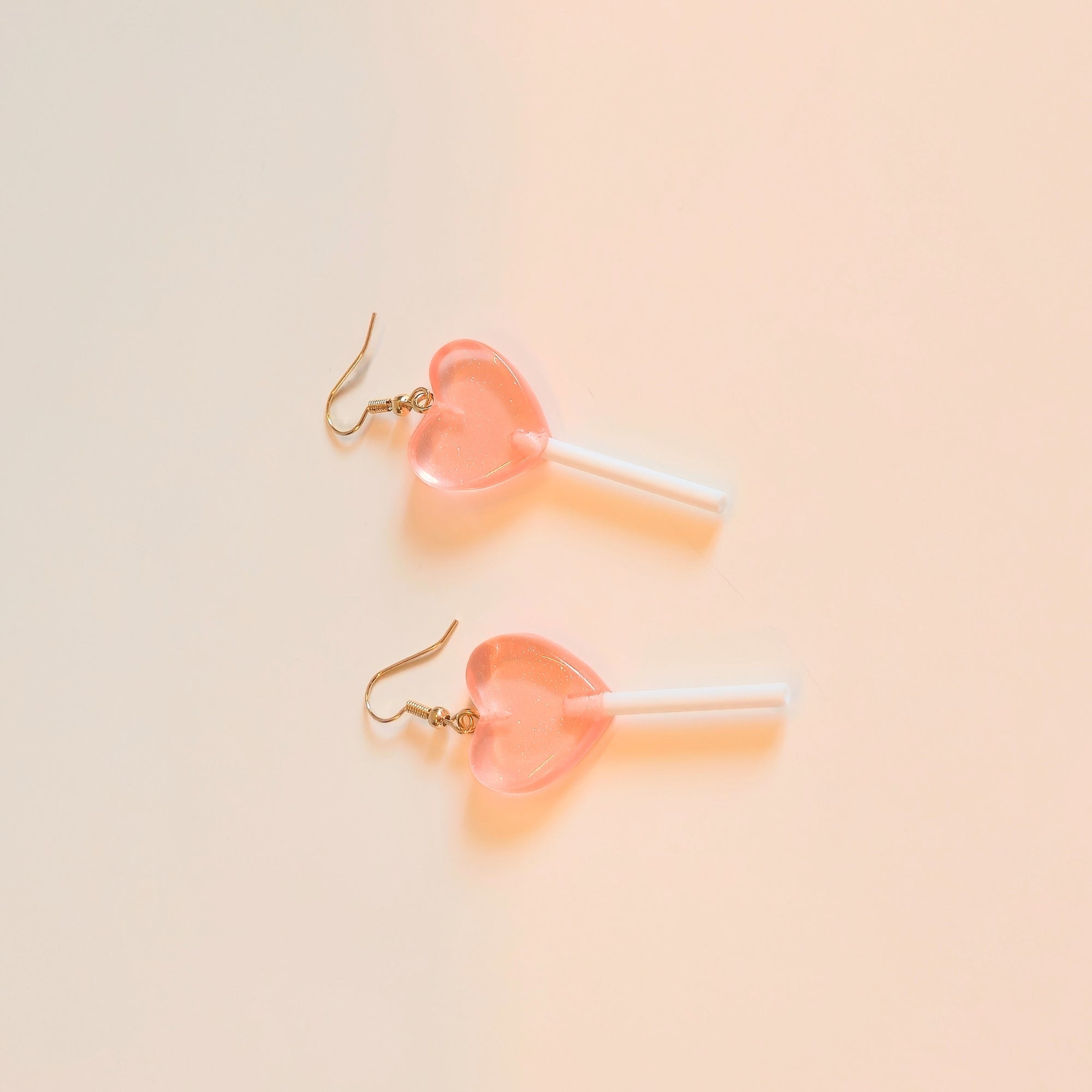 Lollipop Earrings (Peach Hearts) - NovaSmartLinks
