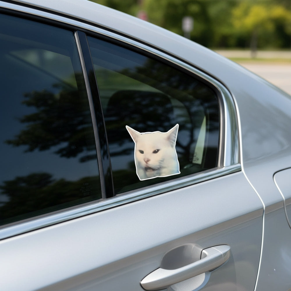 Meme Cat Smudge | Vinyl Sticker - NovaSmartLinks