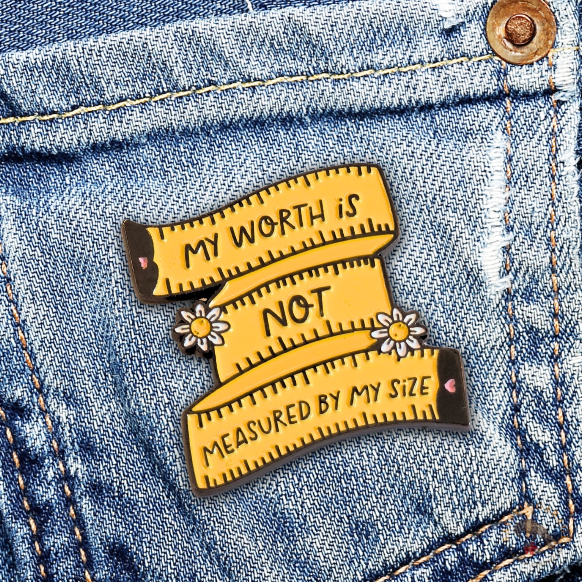 My Worth Is Not Measured By My Size | Collectible Pin - NovaSmartLinks