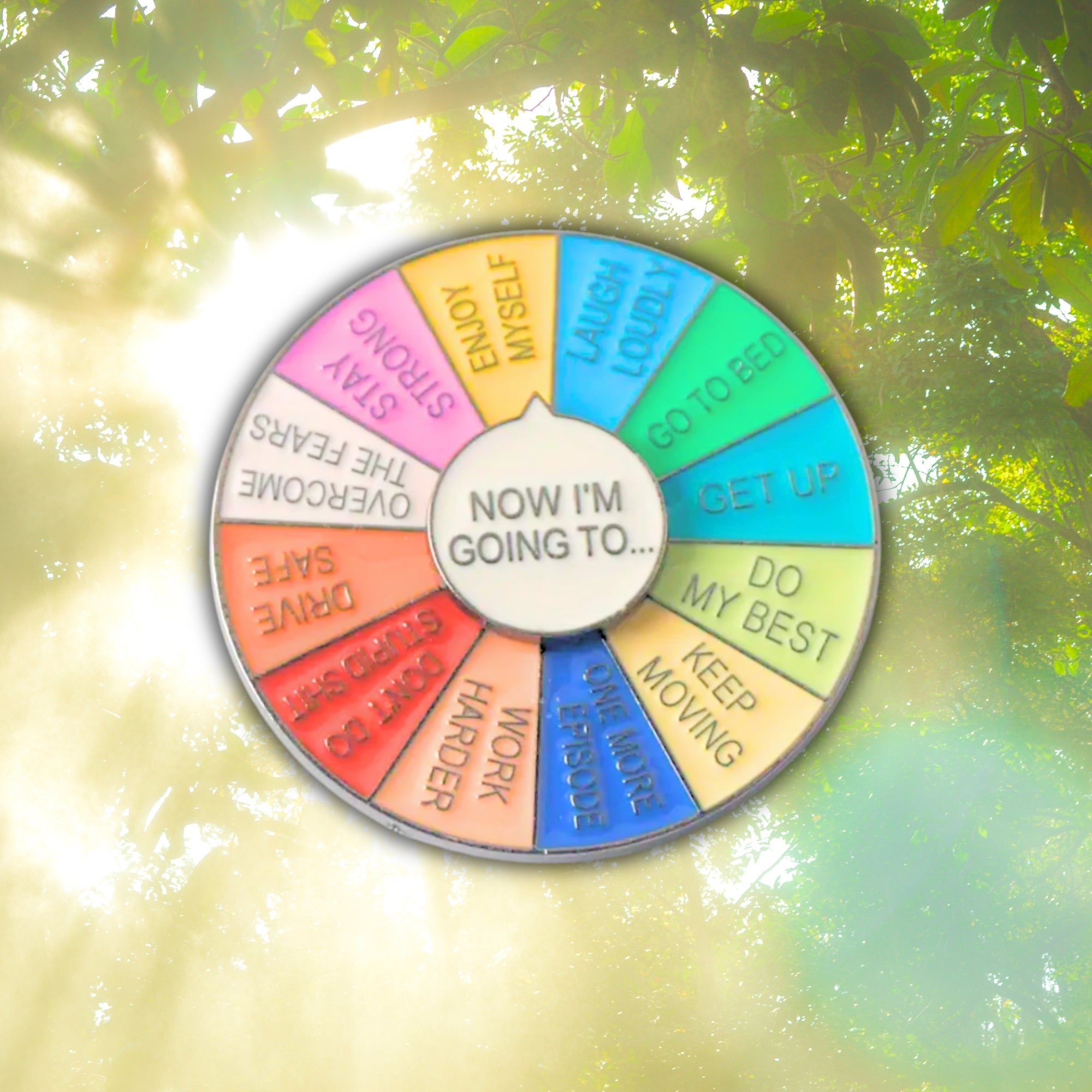 "Now I'm Going To" (Motivational Spinner - Silver) | Collectible Pin - NovaSmartLinks