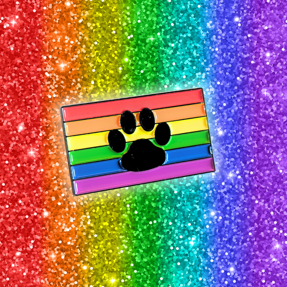 Paw Print Rainbow Flag | Collectible Pin - NovaSmartLinks