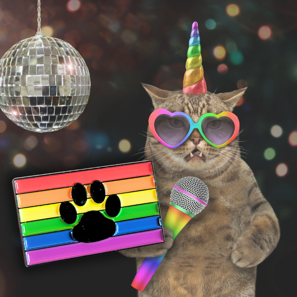 Paw Print Rainbow Flag | Collectible Pin - NovaSmartLinks