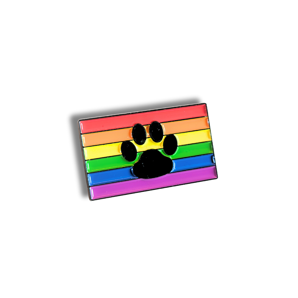 Paw Print Rainbow Flag | Collectible Pin - NovaSmartLinks