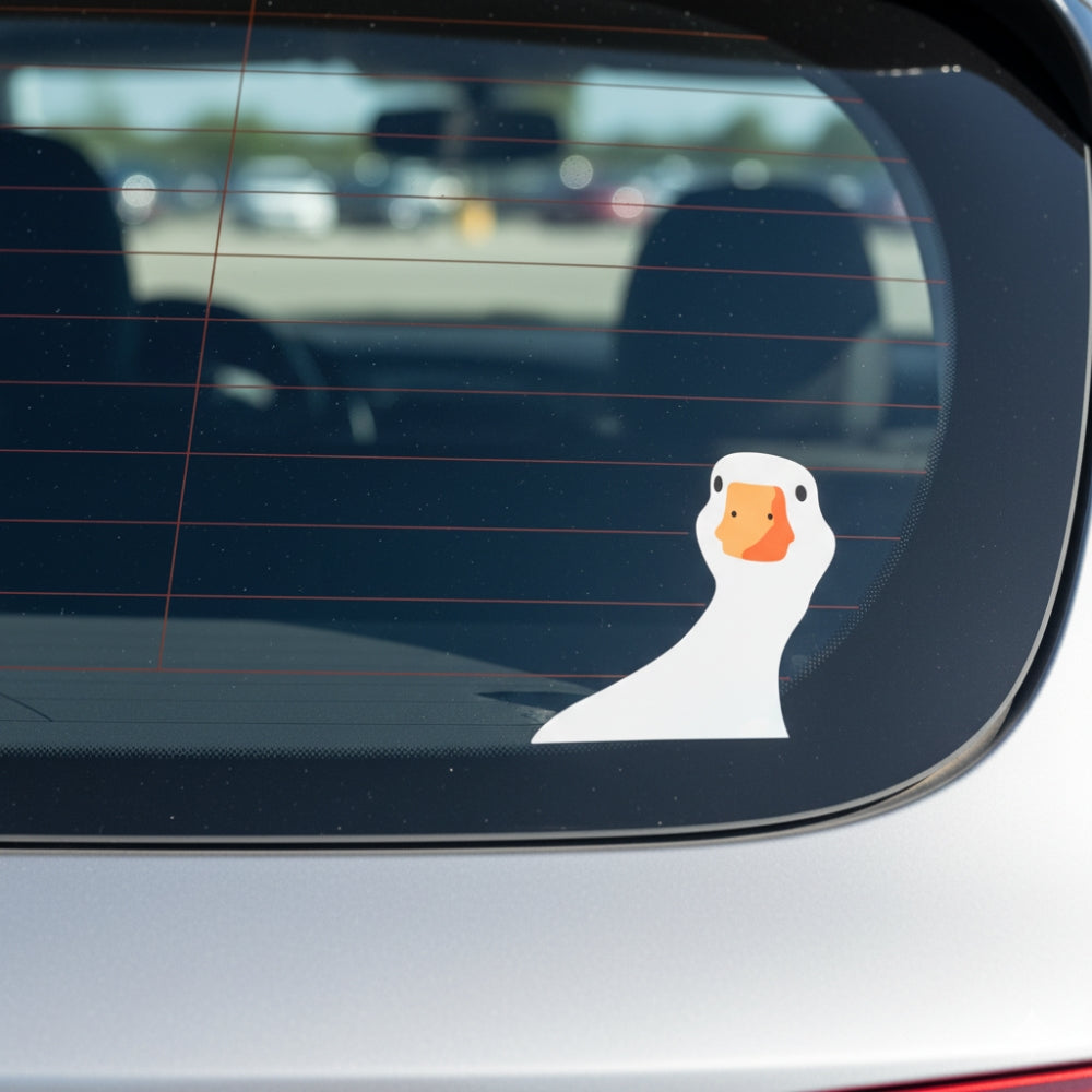 Peering Goose | Vinyl Sticker - NovaSmartLinks