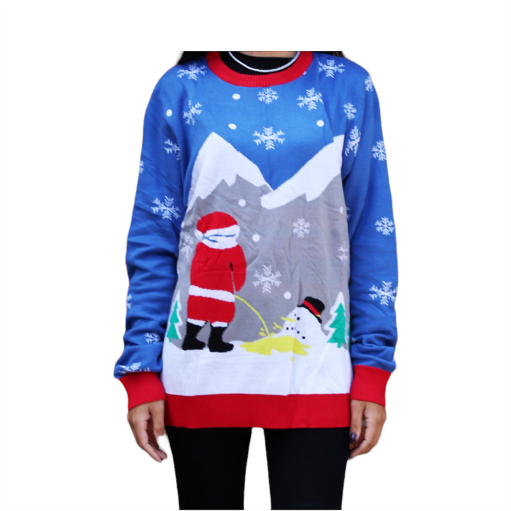 Santa Peeing On Melting Snowman  Sweater - NovaSmartLinks