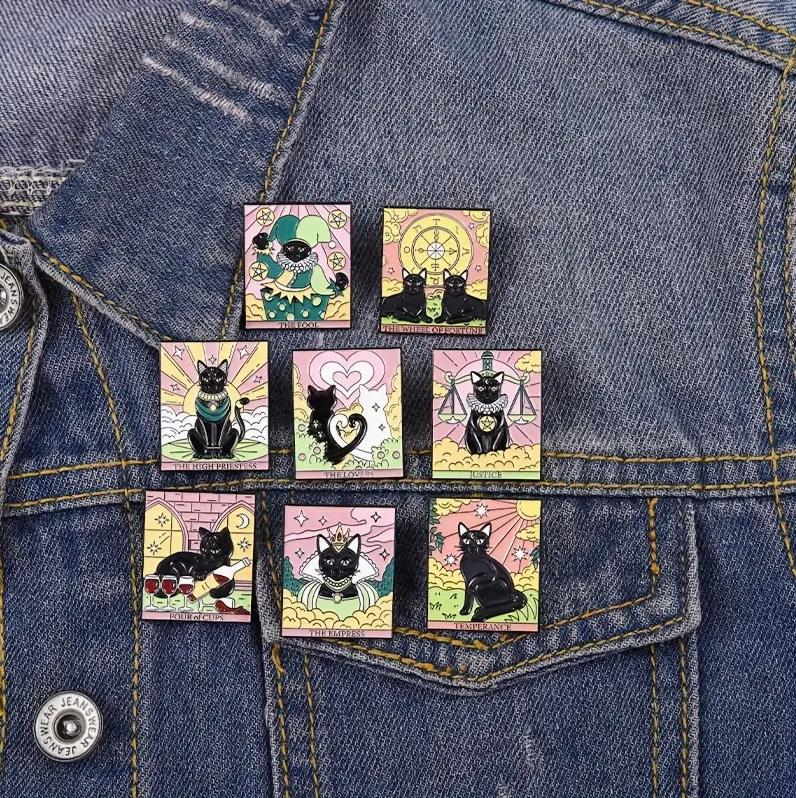 "Justice" Cat Tarot Card | Collectible Pin - NovaSmartLinks
