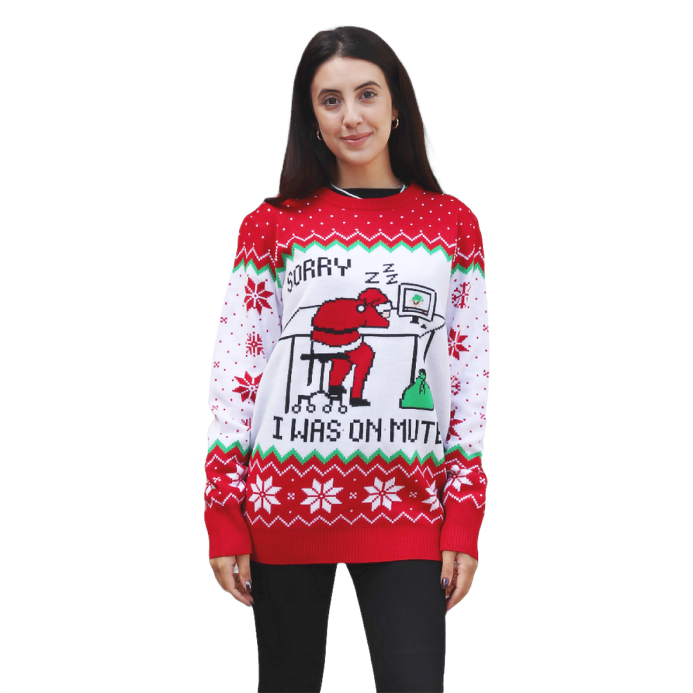 Sleepy Santa On Mute Sweater - NovaSmartLinks