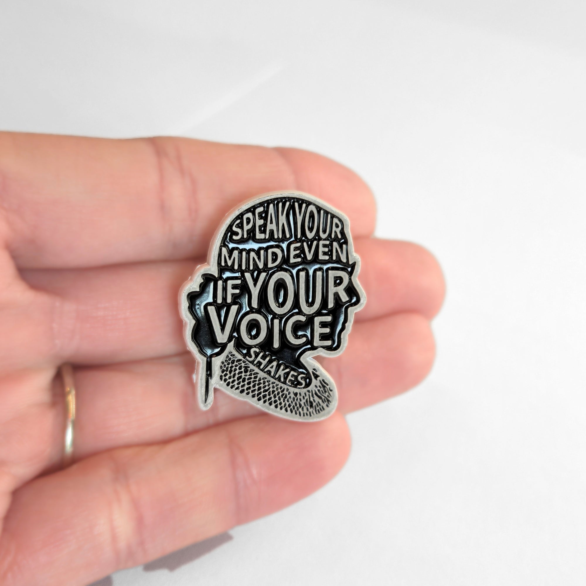Speak Your Mind Even If Your Voice Shakes | Collectible Pin - NovaSmartLinks