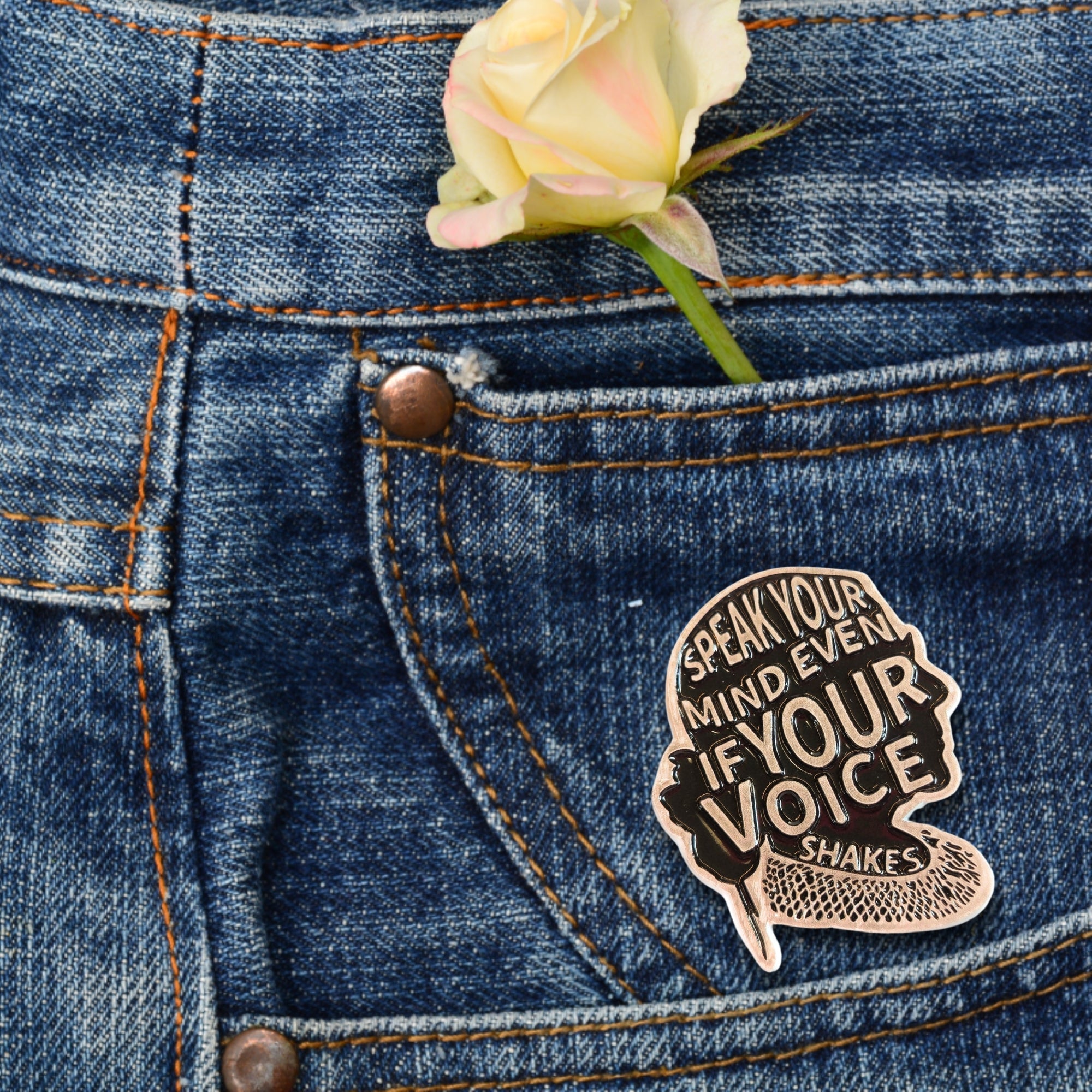Speak Your Mind Even If Your Voice Shakes | Collectible Pin - NovaSmartLinks