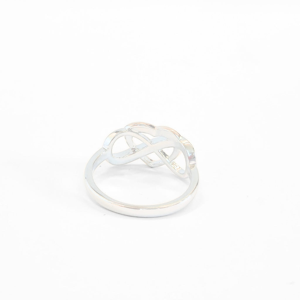 Sterling Silver Rose Gold Infinity Heart Ring - NovaSmartLinks