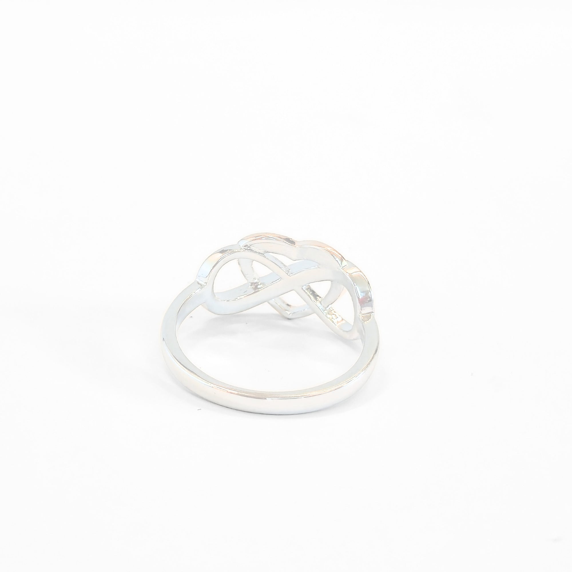 Sterling Silver Rose Gold Infinity Heart Ring - NovaSmartLinks