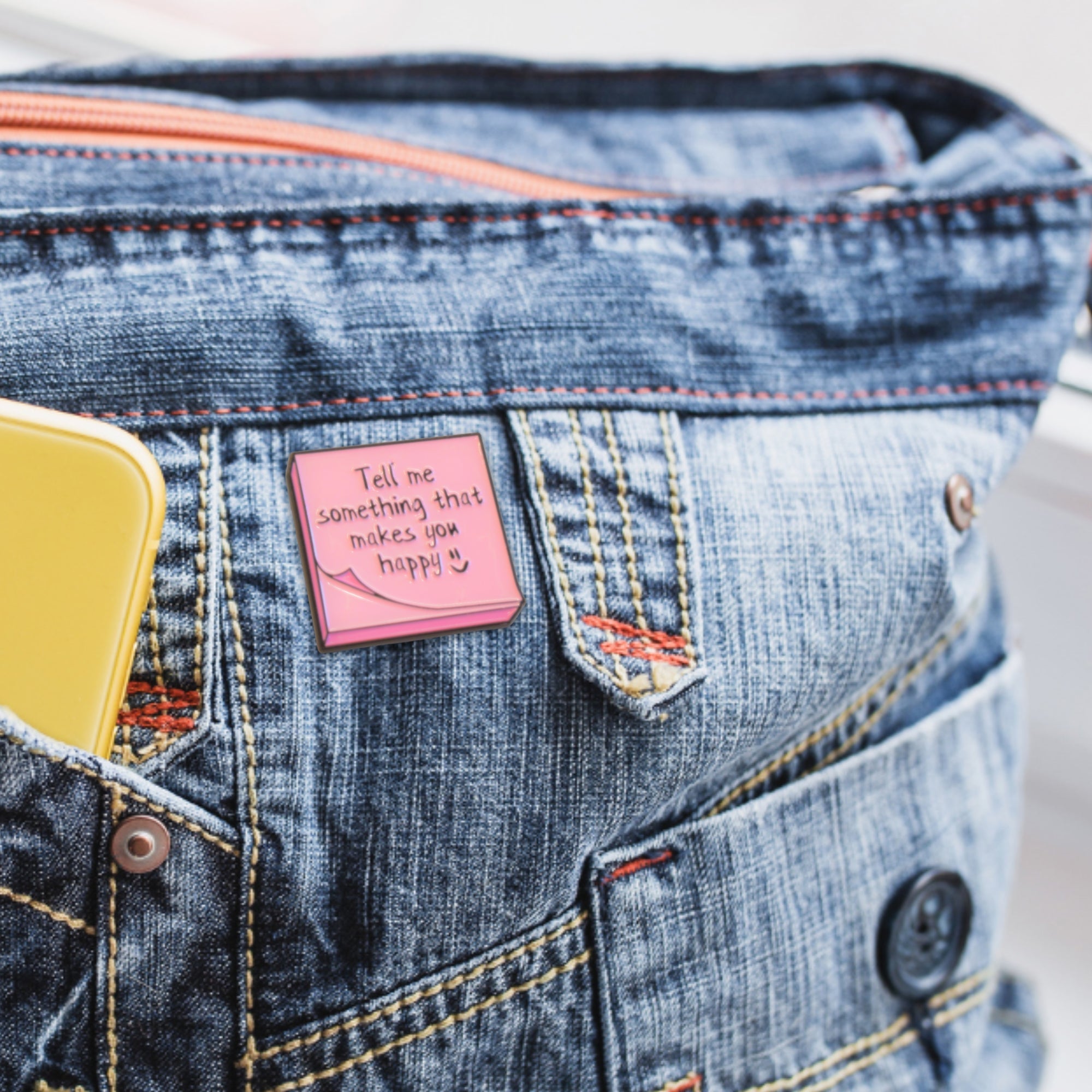 Tell Me Something That Makes You Happy | Collectible Pin - NovaSmartLinks