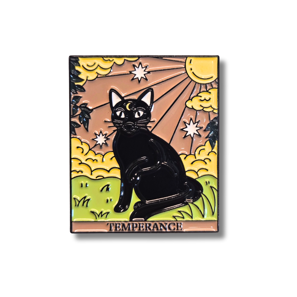 "Temperance" Cat Tarot Card | Collectible Pin - NovaSmartLinks