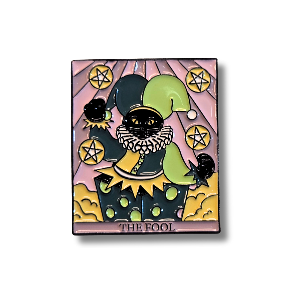 "The Fool" Cat Tarot Card | Collectible Pin - NovaSmartLinks