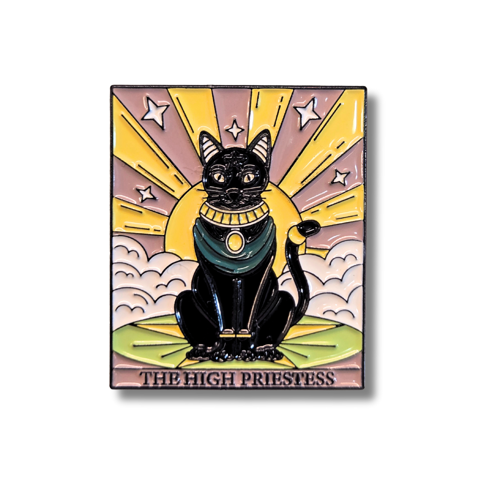 "The High Priestess" Cat Tarot Card | Collectible Pin - NovaSmartLinks