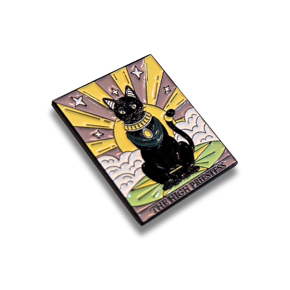 "The High Priestess" Cat Tarot Card | Collectible Pin - NovaSmartLinks