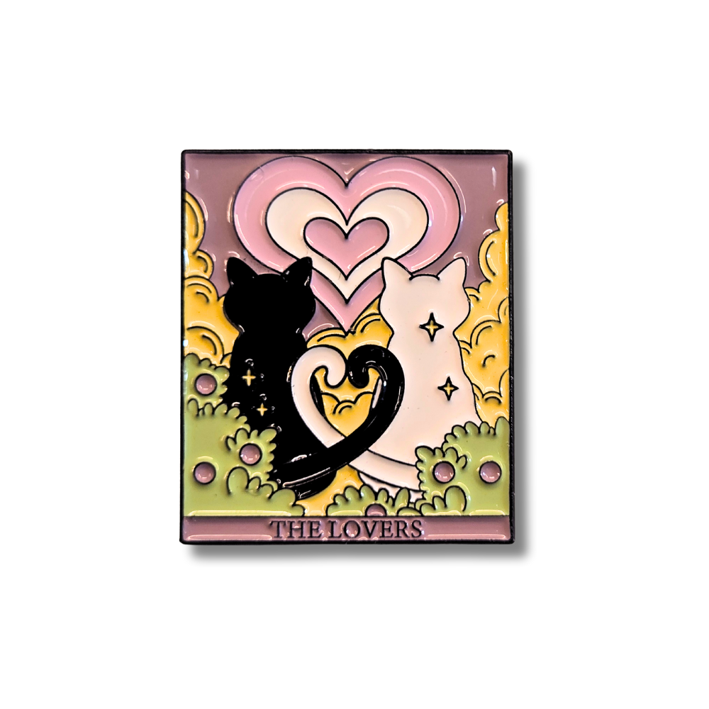 "The Lovers" Cat Tarot Card | Collectible Pin - NovaSmartLinks