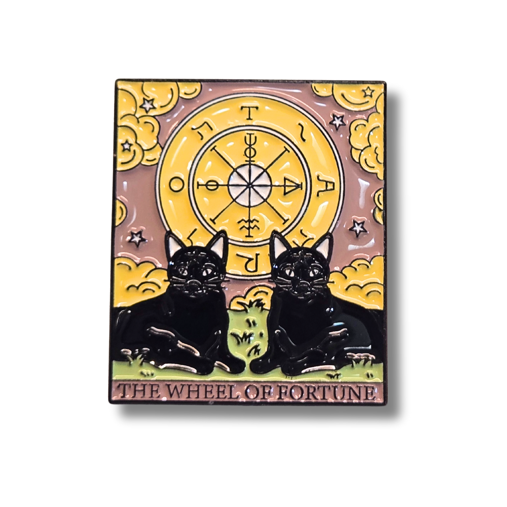 "The Wheel of Fortune" Cat Tarot Card | Collectible Pin - NovaSmartLinks