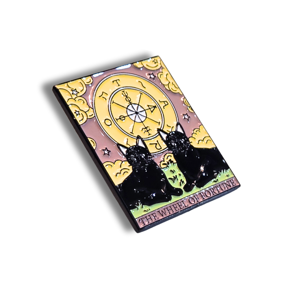 "The Wheel of Fortune" Cat Tarot Card | Collectible Pin - NovaSmartLinks