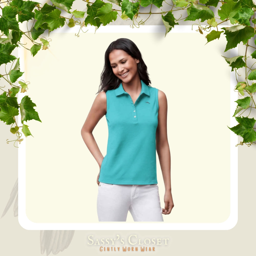 Tommy Bahama Women's Classic Paradise Sleeveless Polo [L] - NovaSmartLinks
