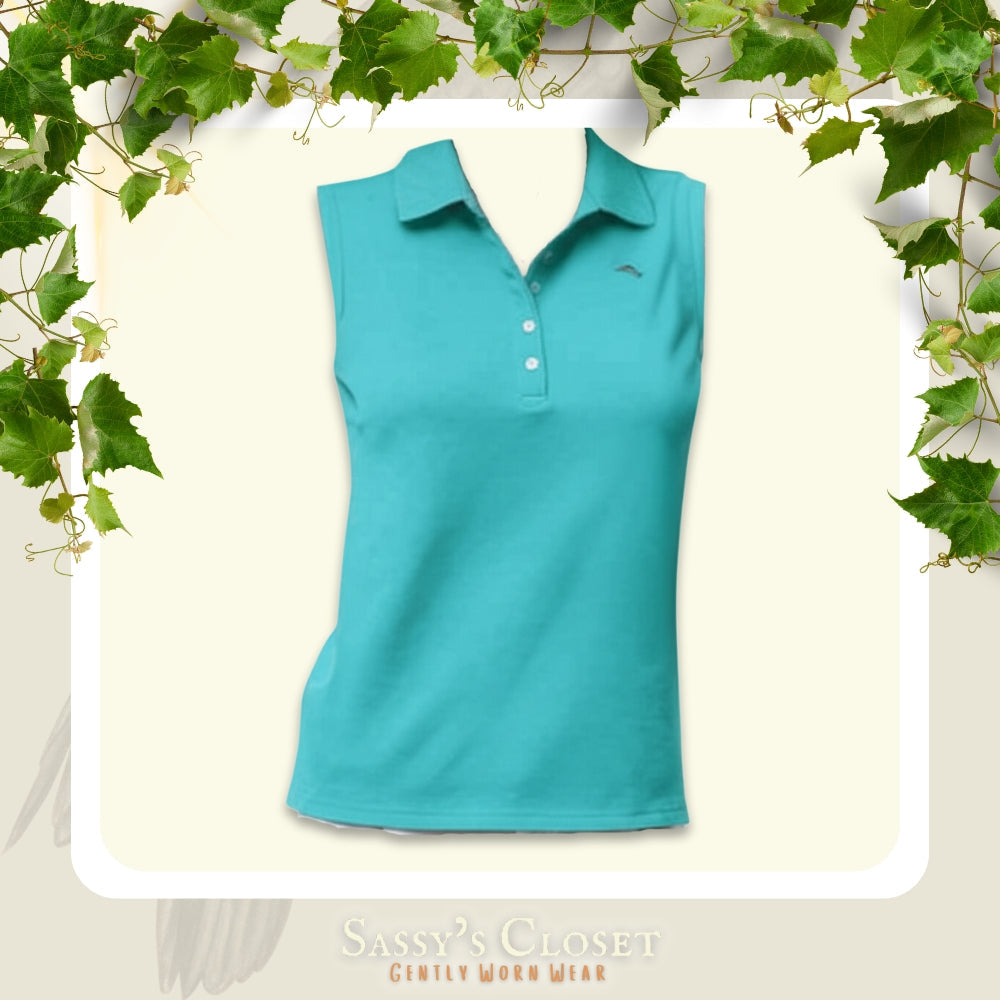 Tommy Bahama Women's Classic Paradise Sleeveless Polo [L] - NovaSmartLinks