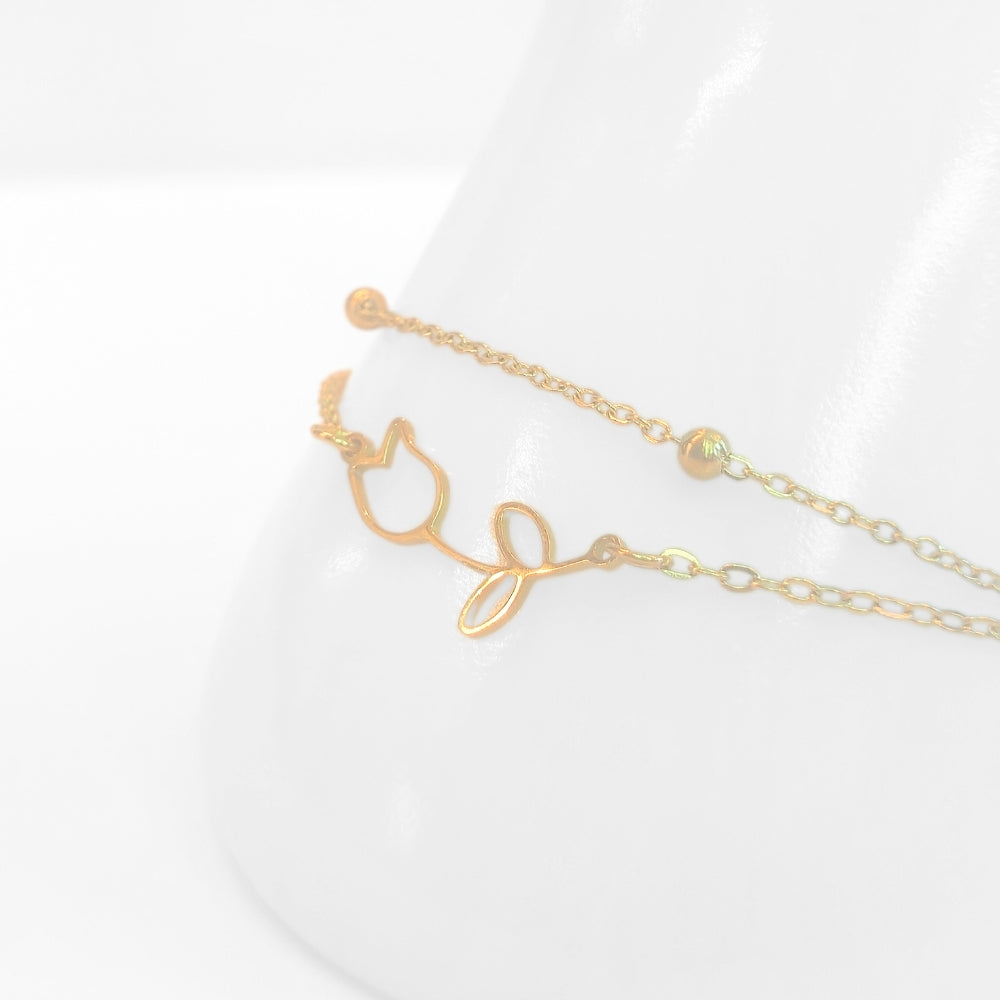 Tulip Anklet (Gold) - NovaSmartLinks