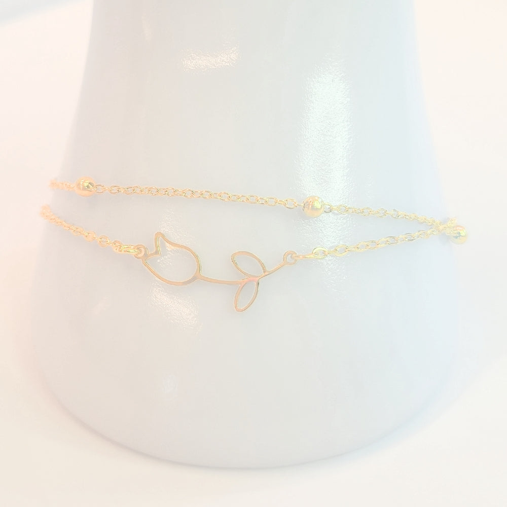 Tulip Anklet (Gold) - NovaSmartLinks