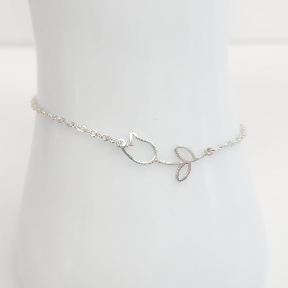 Tulip Anklet (Silver) - NovaSmartLinks