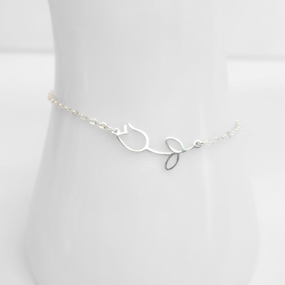Tulip Anklet (Silver) - NovaSmartLinks