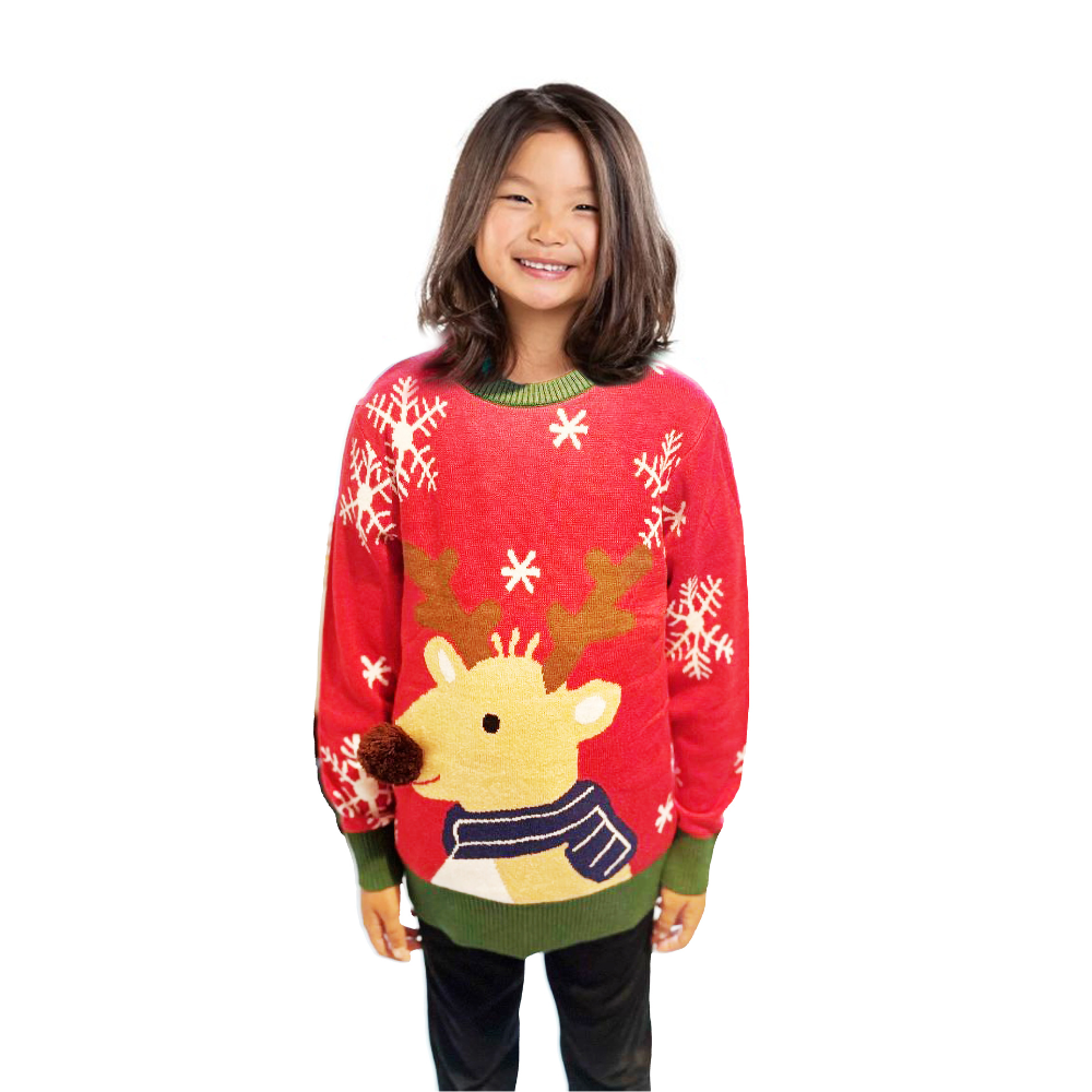 Family Bundle - Reindeer Sweater With a Pompom - NovaSmartLinks