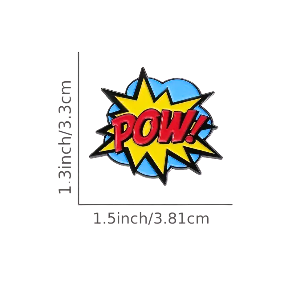 Vintage Comic Book POW! | Collectible Pin - NovaSmartLinks