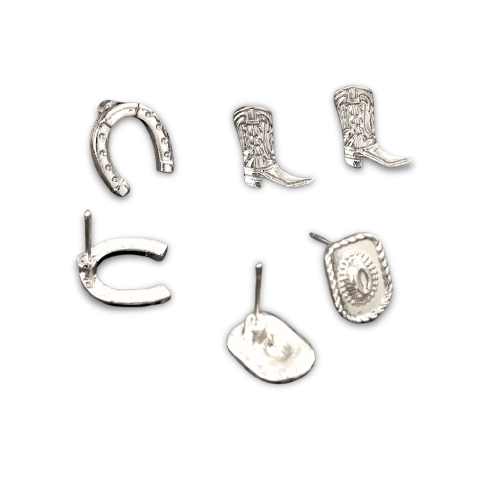 Country & Western Stud Earrings - NovaSmartLinks