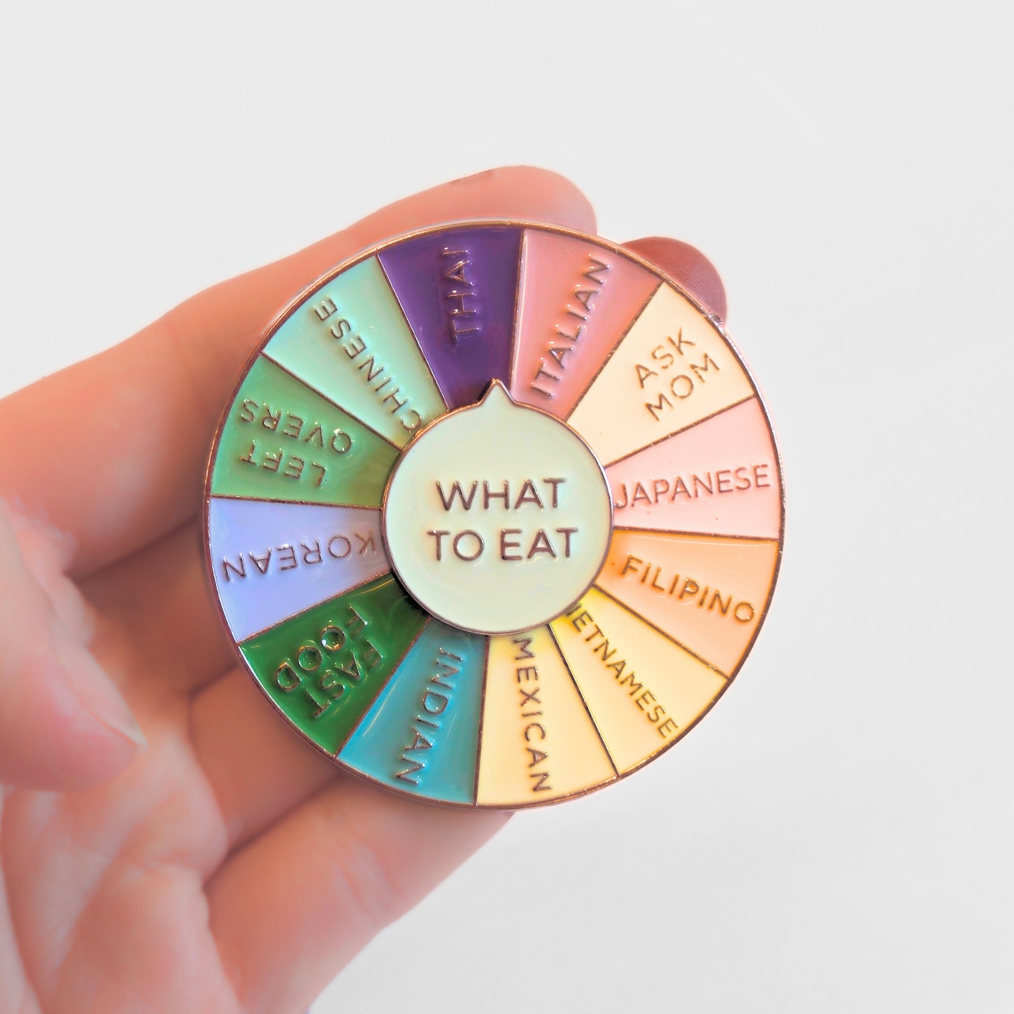 What To Eat (Decision-Making Wheel) | Collectible Pin - NovaSmartLinks