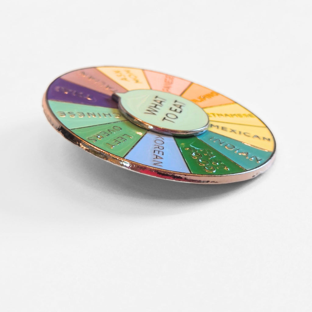 What To Eat (Decision-Making Wheel) | Collectible Pin - NovaSmartLinks