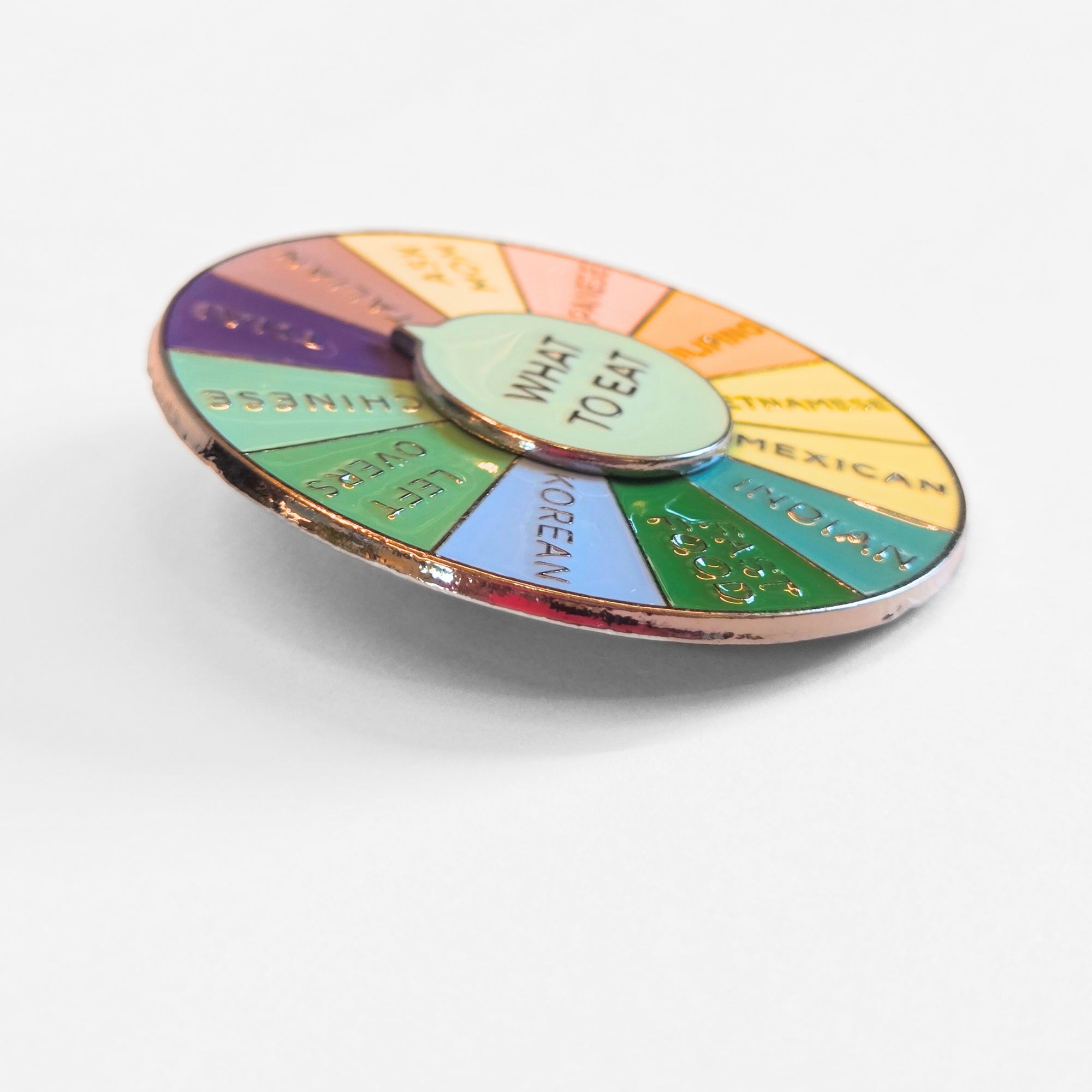 What To Eat (Decision-Making Wheel) | Collectible Pin - NovaSmartLinks